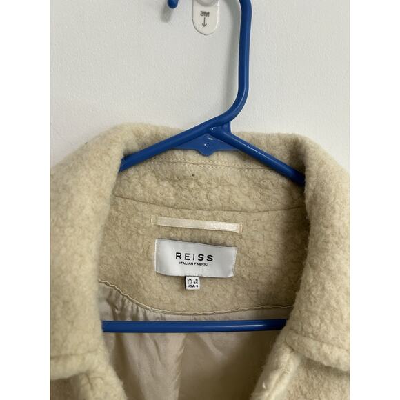 REISS LIO RELAXED FIT UTILITY JACKET in Wool Shirt Shacket SZ US4 SMALL Oversize - Picture 5 of 13